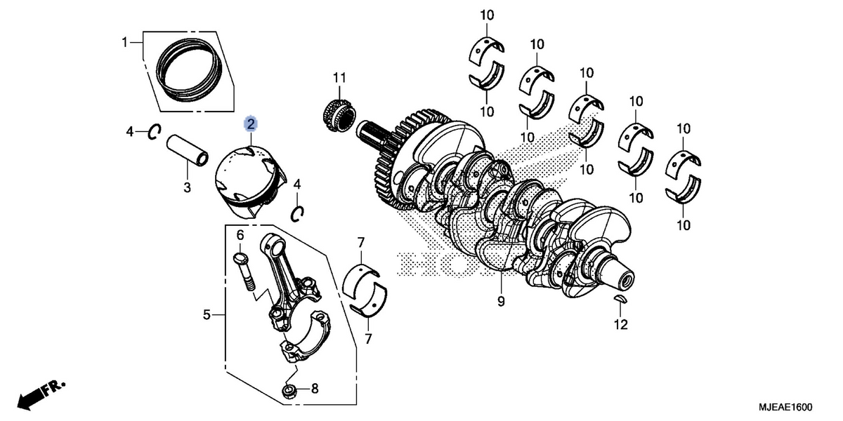 Honda OEM part 13101-MJE-D00