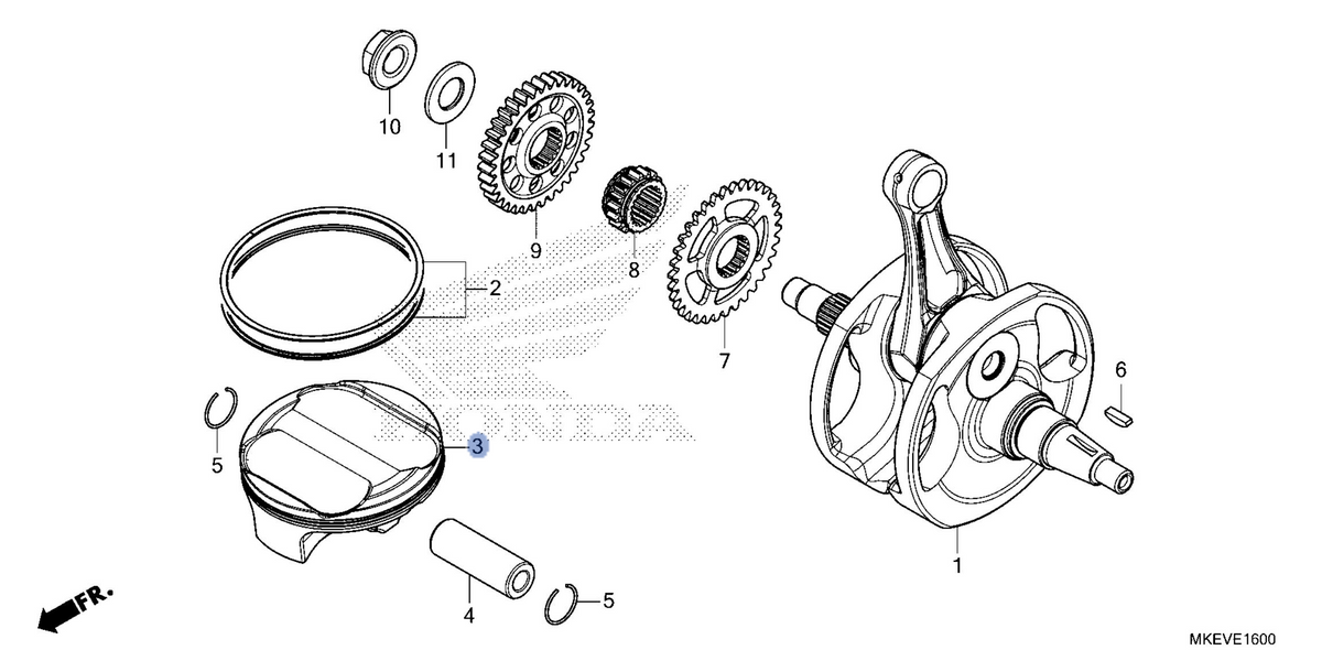 Honda OEM part 13101-MKE-B50