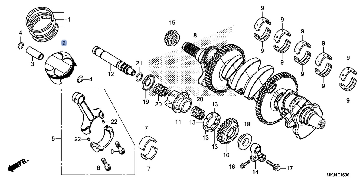 Honda OEM part 13101-MKJ-D00