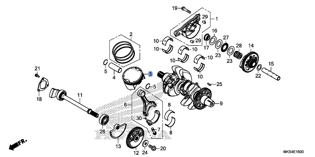 Honda OEM part 13101-MKS-E00