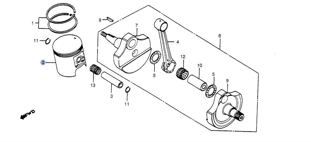 Honda OEM part 13101-ML3-680