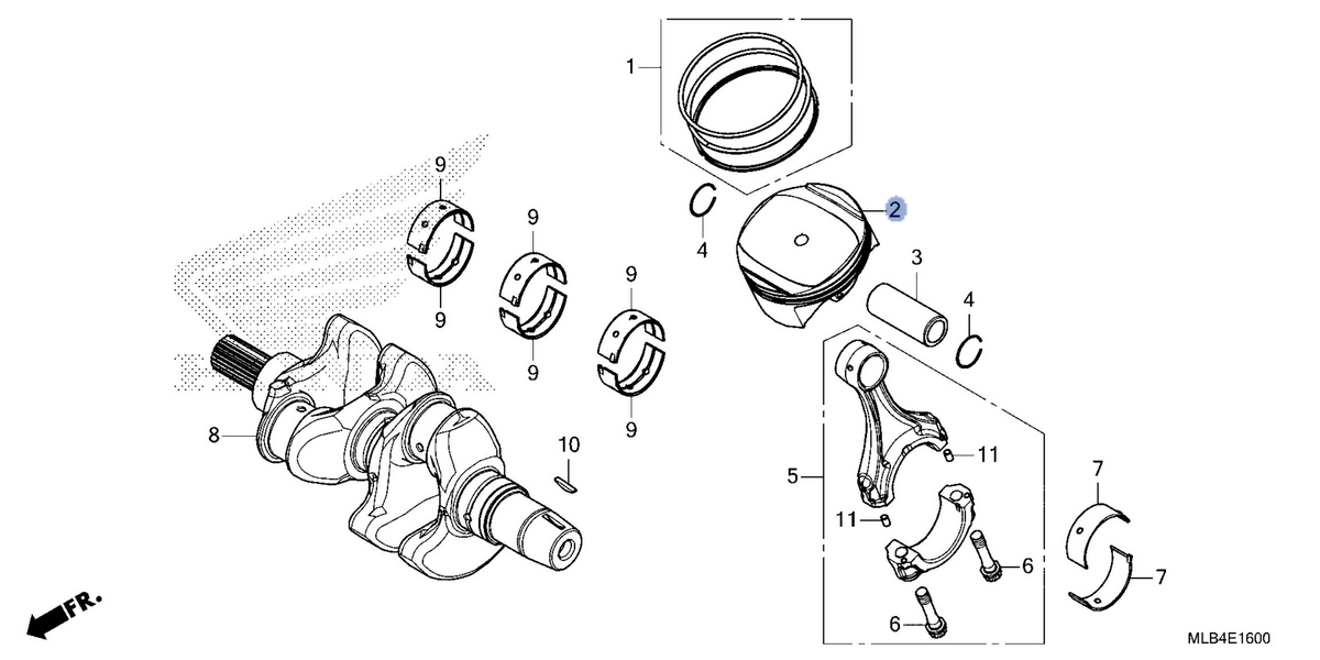 Honda OEM part 13101-MLB-D00