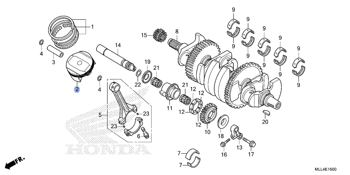 Honda OEM part 13101-MLL-D00