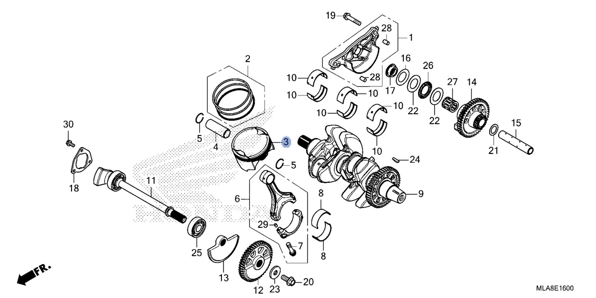 Honda OEM part 13101-MLN-E00