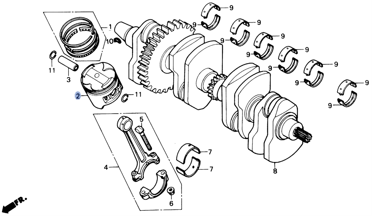 Honda OEM part 13101-MN4-000