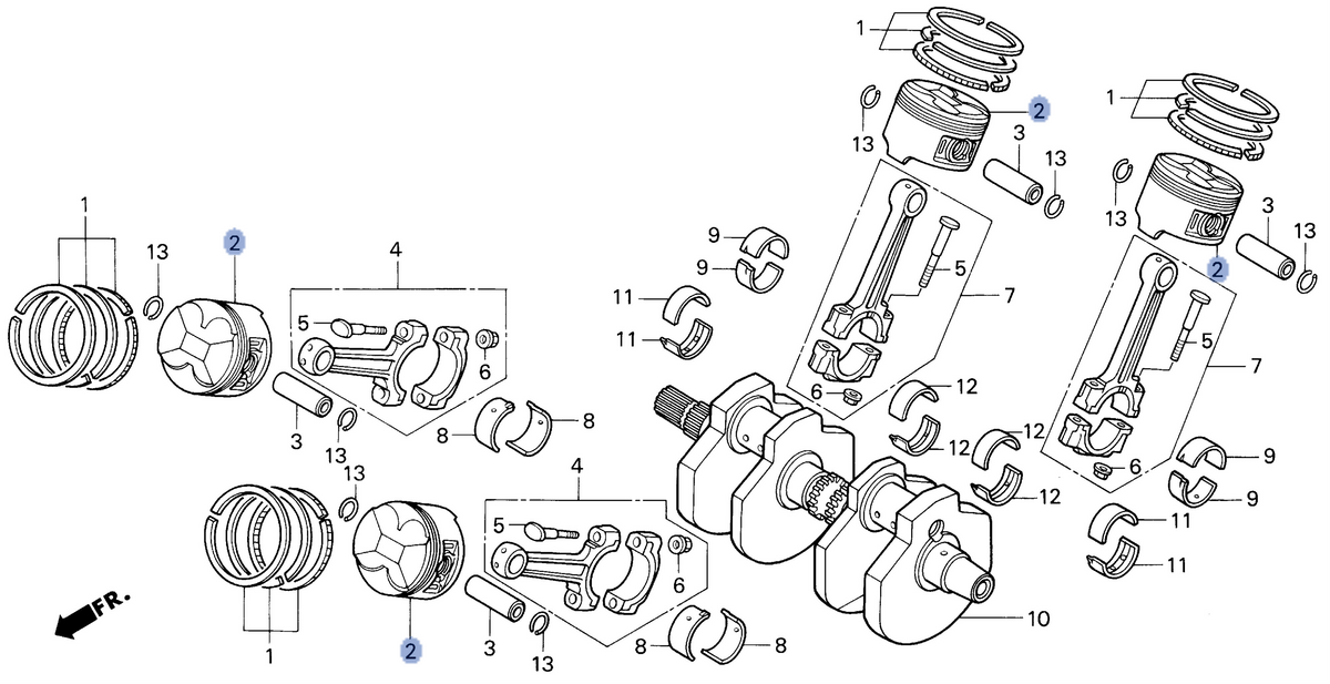 Honda OEM part 13101-MZ5-000