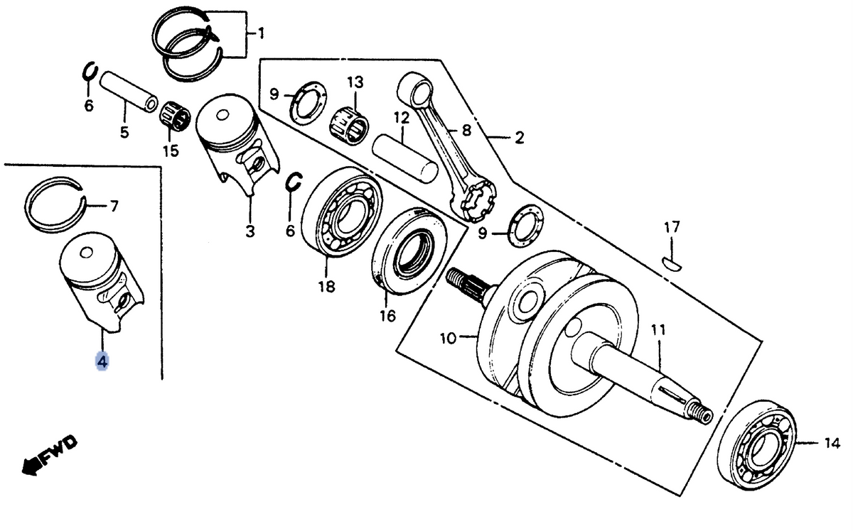 Honda OEM part 13102-169-000