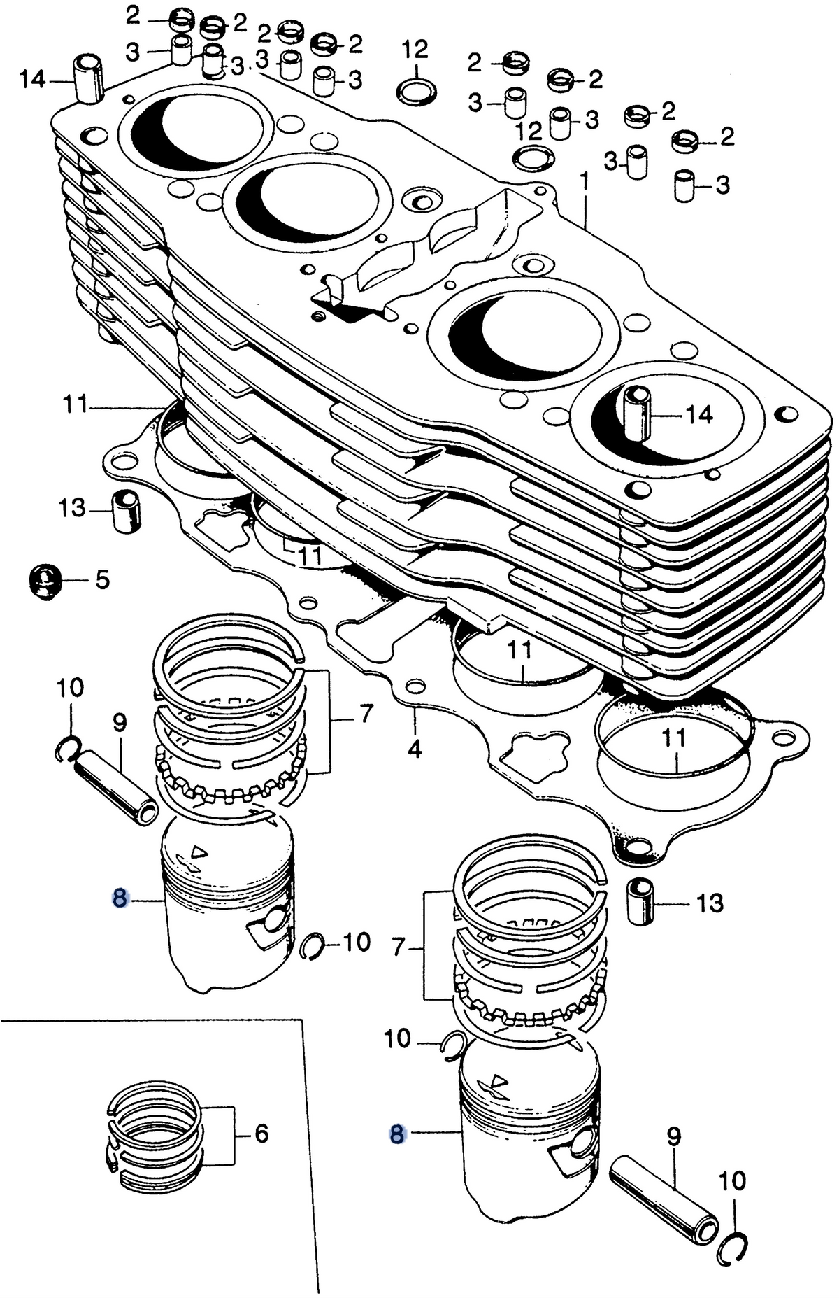 Honda OEM part 13102-300-030