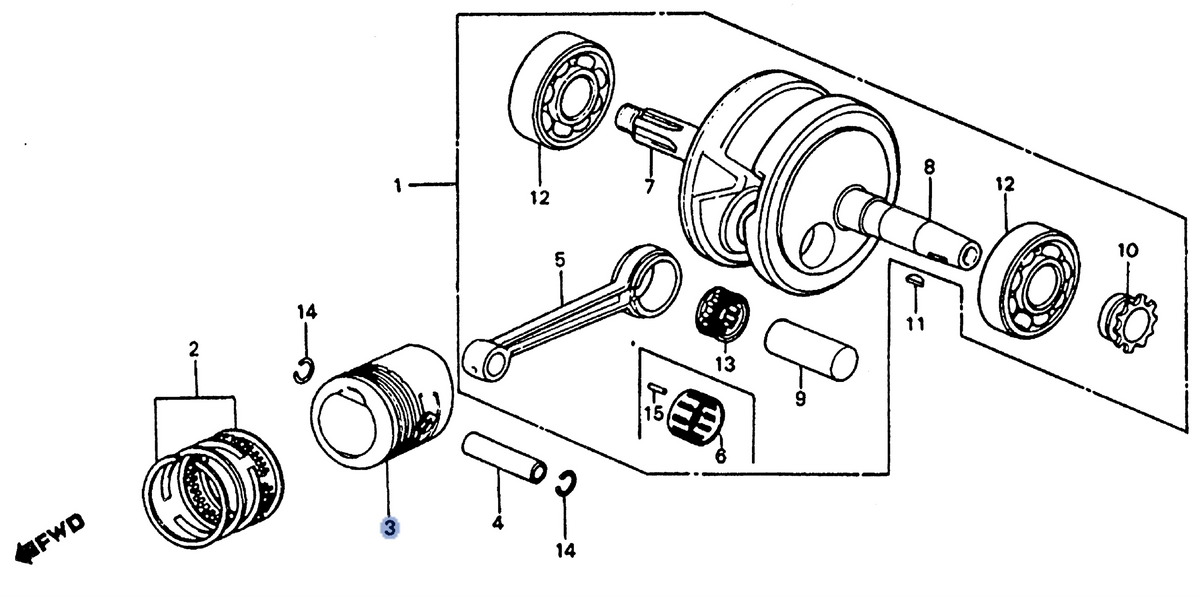 Honda OEM part 13102-943-010