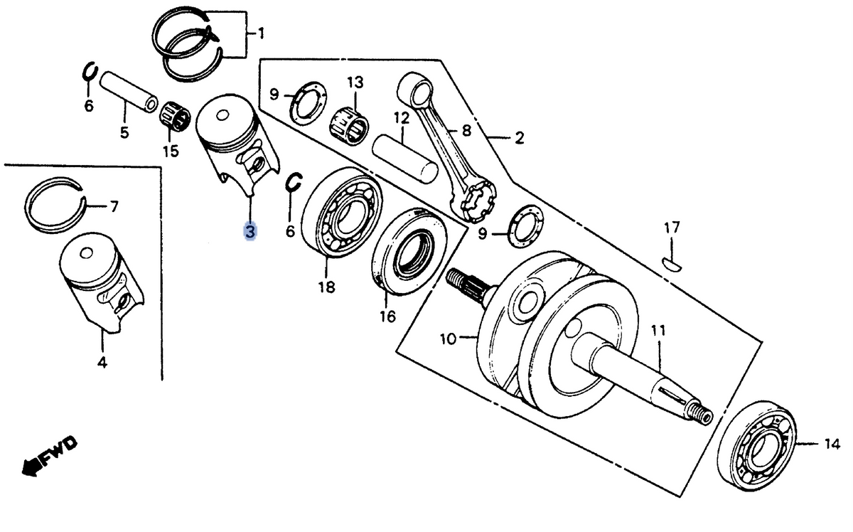 Honda OEM part 13102-GC4-000