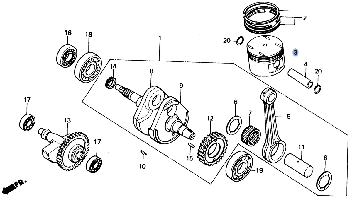 Honda OEM part 13102-HA5-305