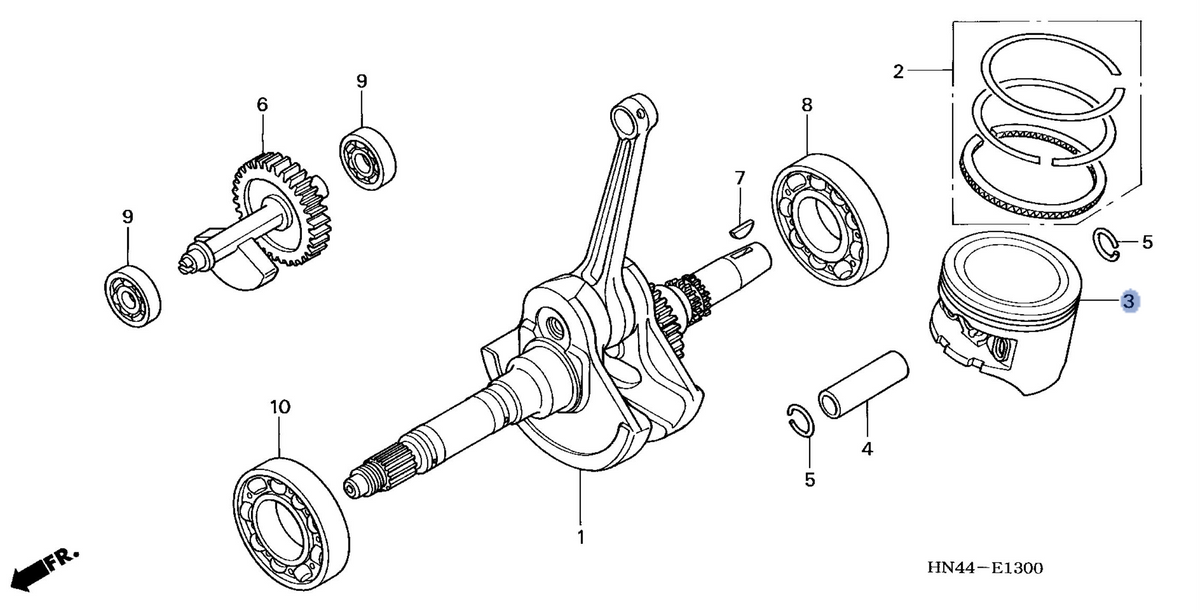 Honda OEM part 13102-HN5-670