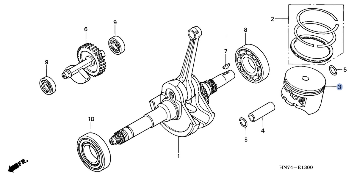 Honda OEM part 13102-HN7-000