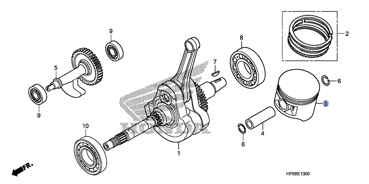 Honda OEM part 13102-HP0-A00