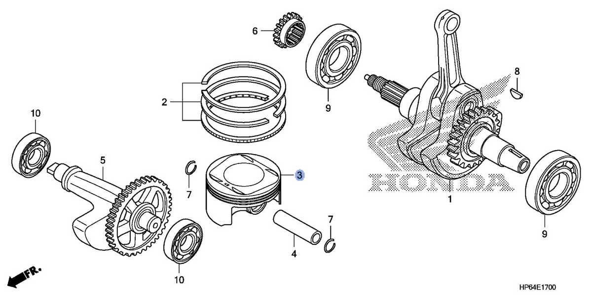 Honda OEM part 13102-HP6-A00
