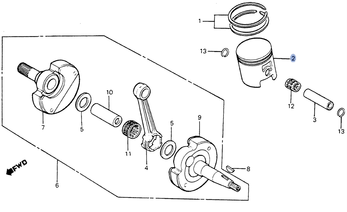 Honda OEM part 13102-KA3-700