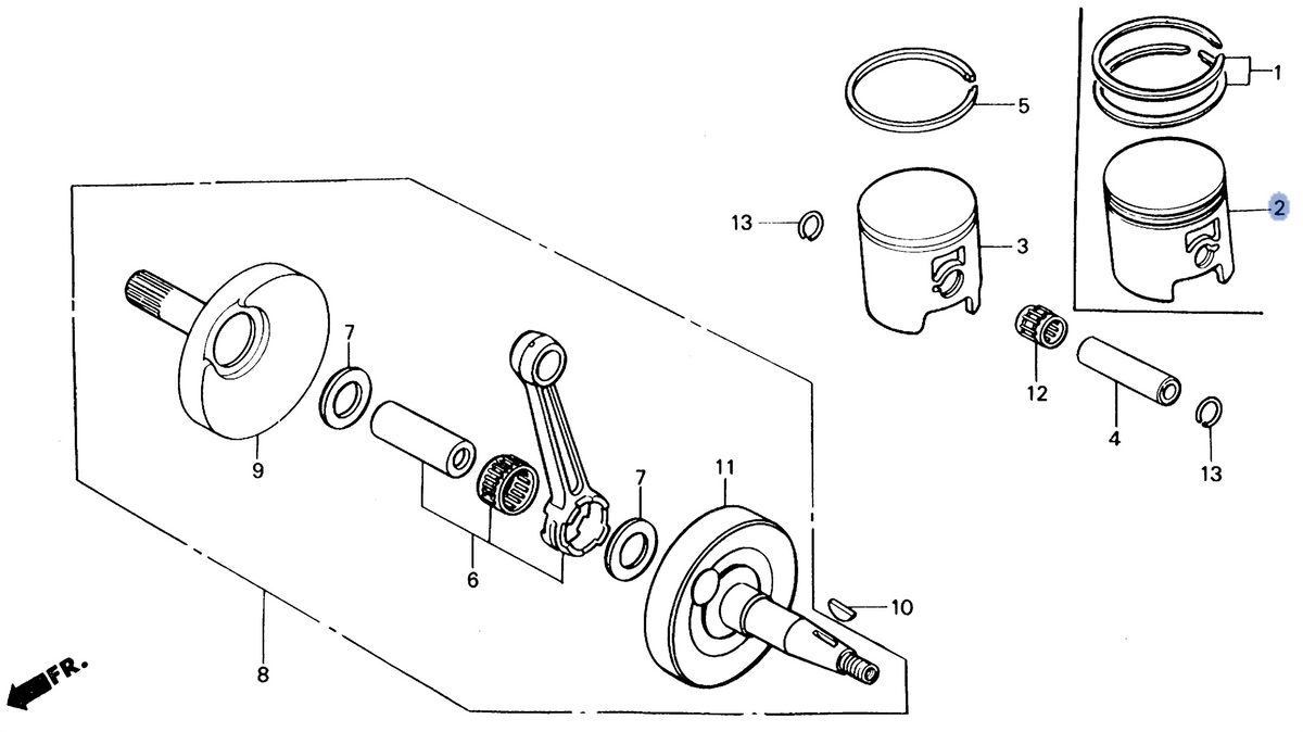 Honda OEM part 13102-KA3-740