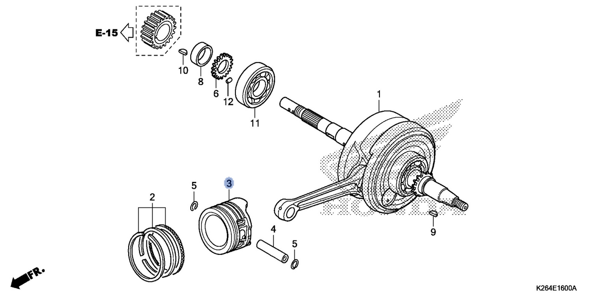Honda OEM part 13102-KYZ-900