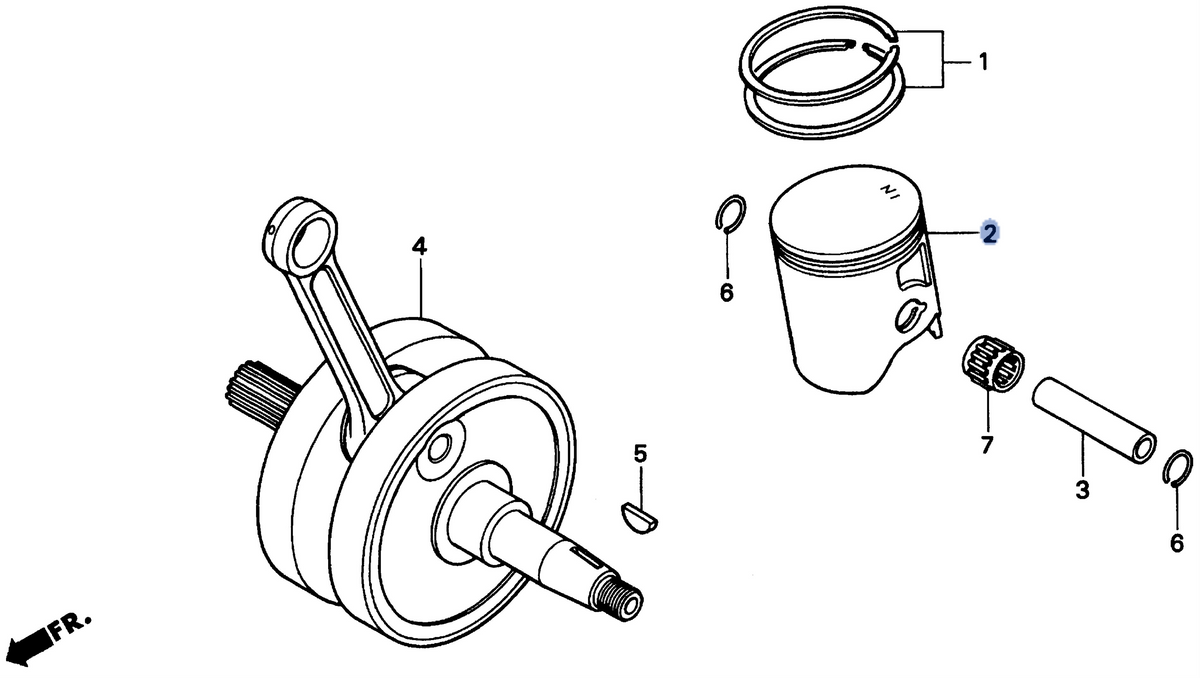 Honda OEM part 13102-KZ3-J10