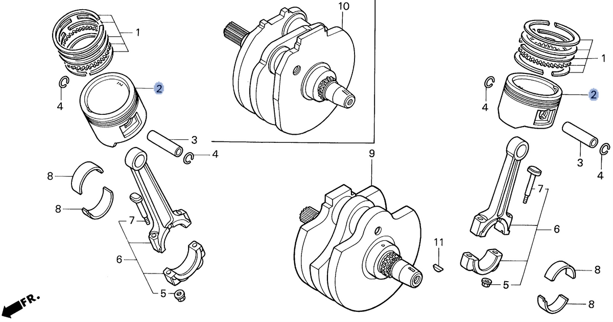 Honda OEM part 13102-MAH-305
