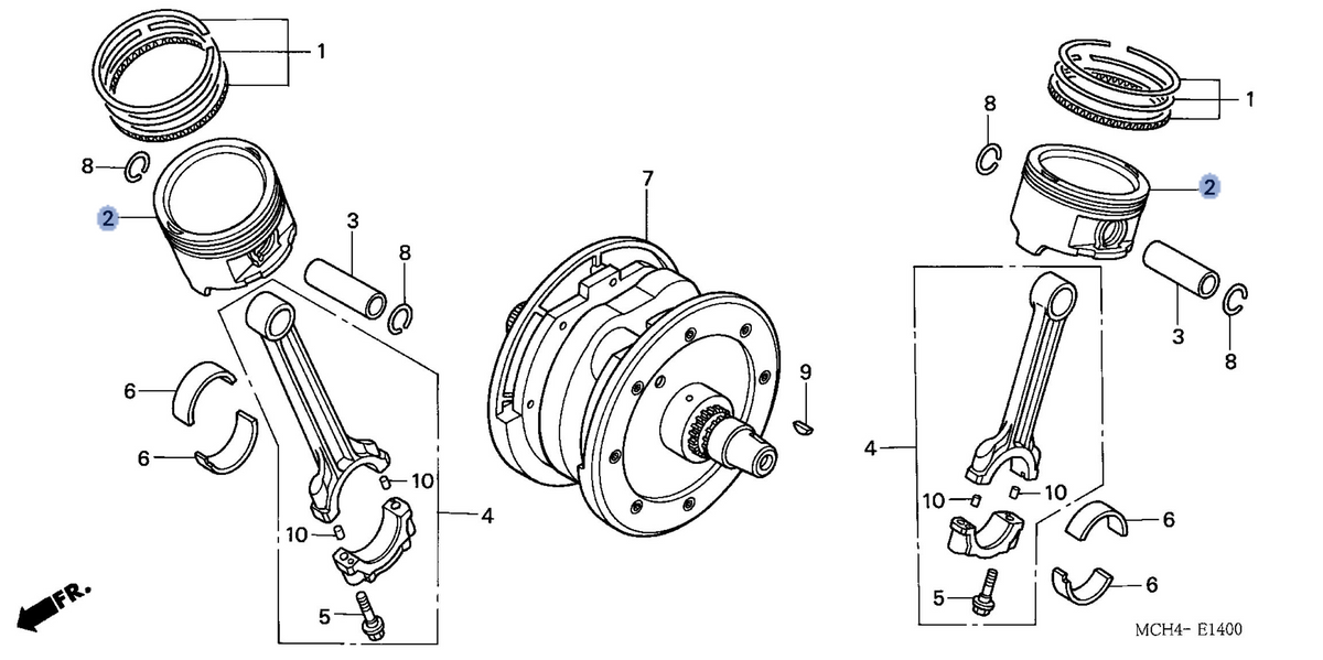 Honda OEM part 13102-MCH-305