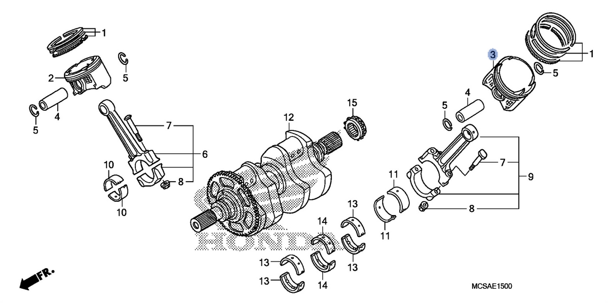 Honda OEM part 13102-MCS-000