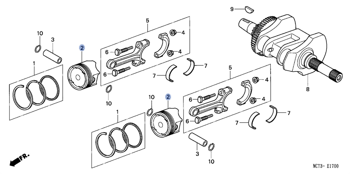 Honda OEM part 13102-MCT-305