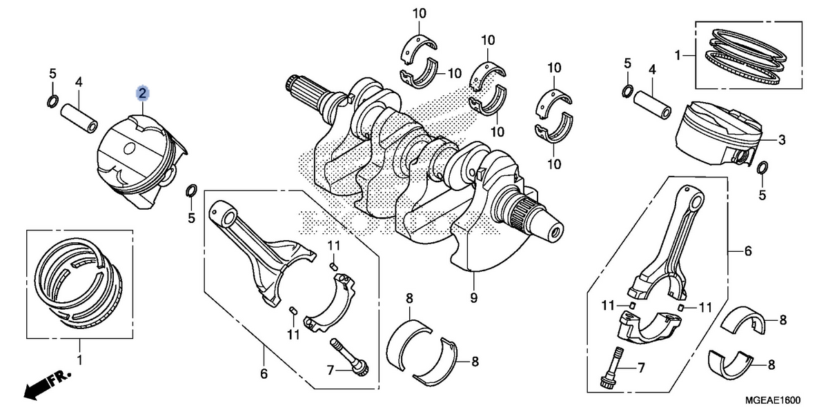 Honda OEM part 13102-MGE-335