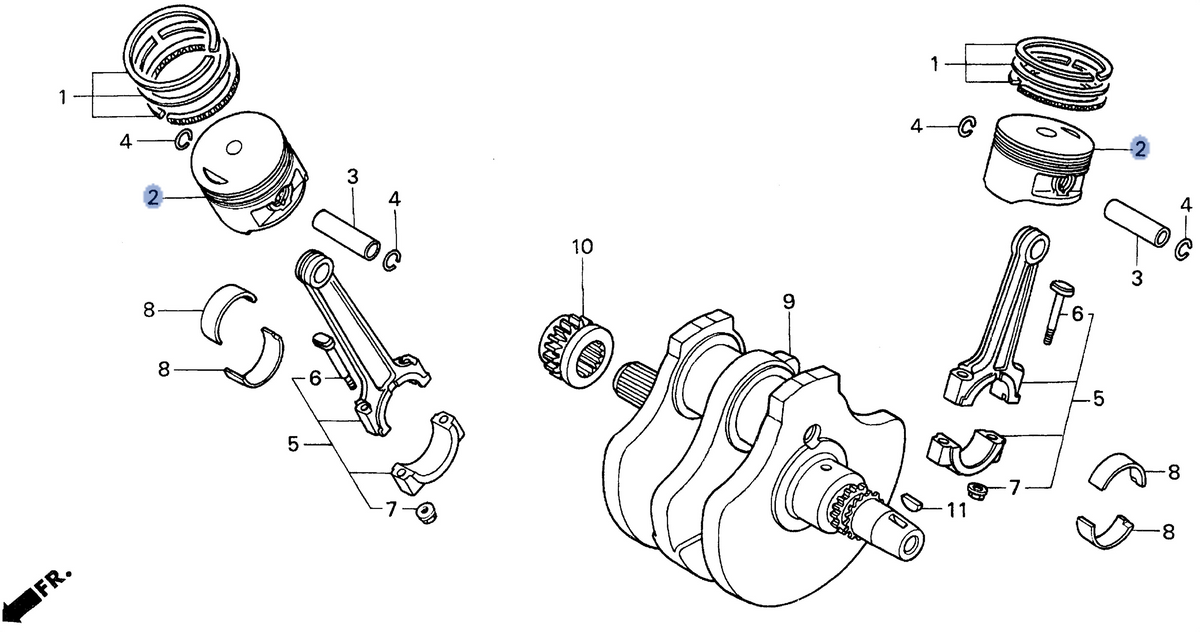 Honda OEM part 13102-MM9-305