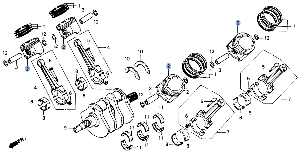 Honda OEM part 13102-MT3-305