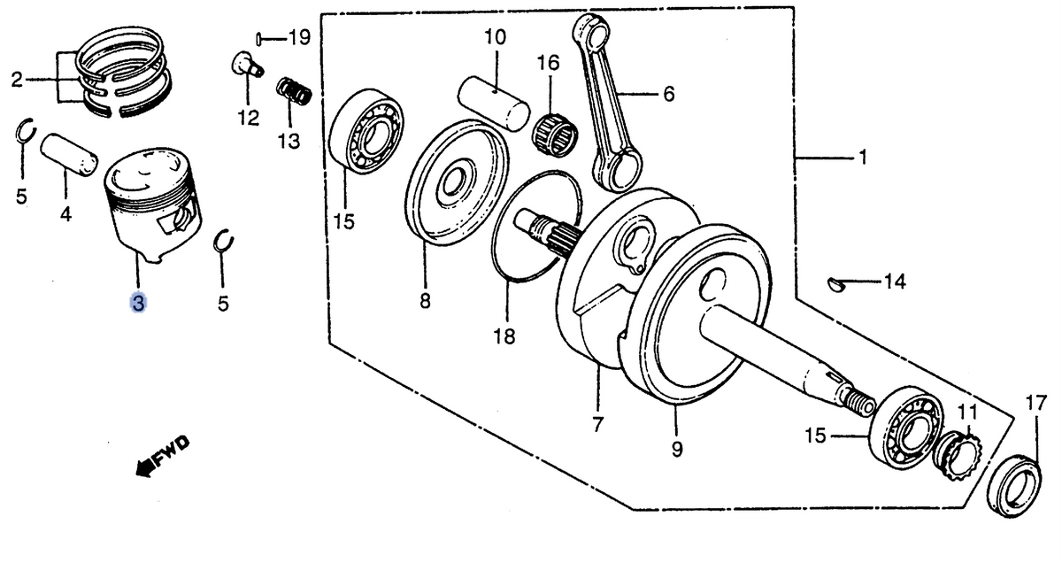 Honda OEM part 13103-176-000