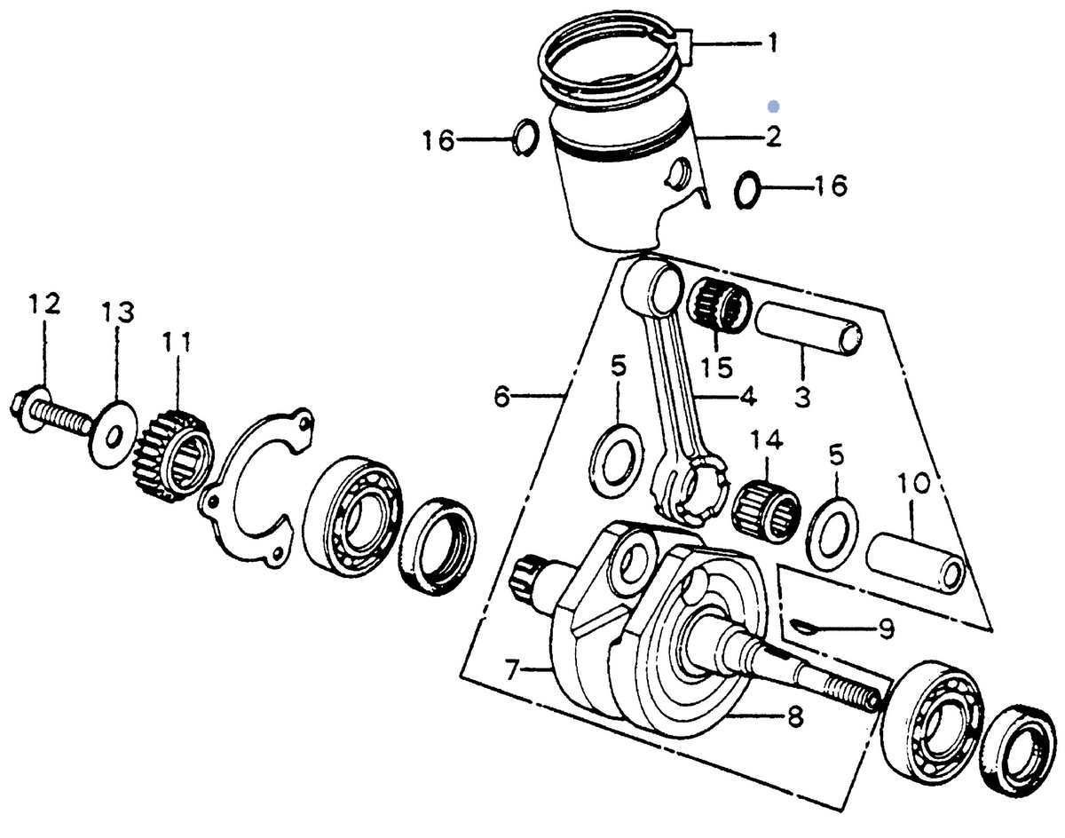 Honda OEM part 13103-357-000