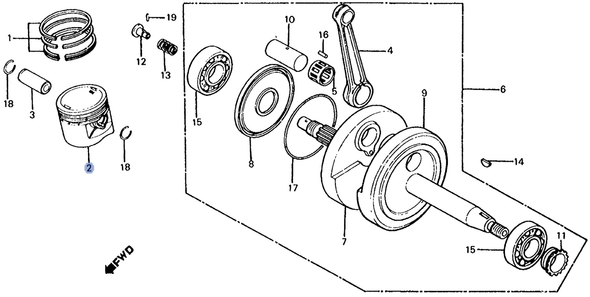 Honda OEM part 13103-436-000