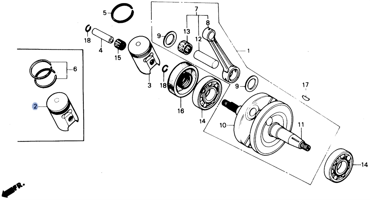 Honda OEM part 13103-GC4-671