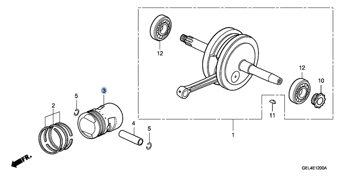 Honda OEM part 13103-GEL-700