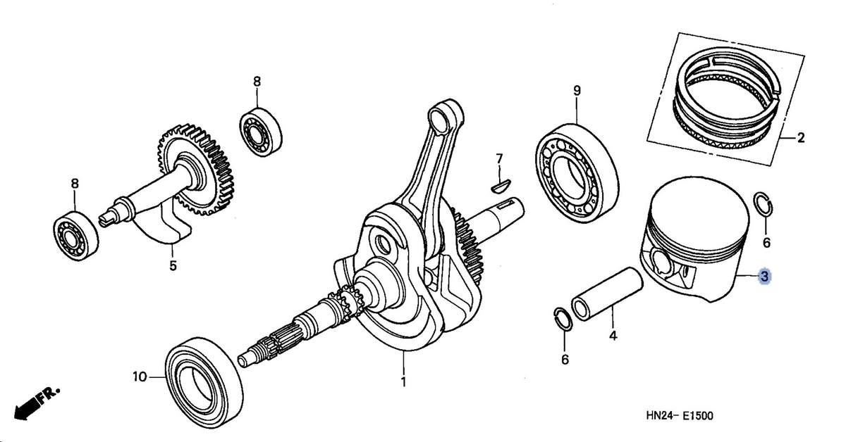 Honda OEM part 13103-HN2-000