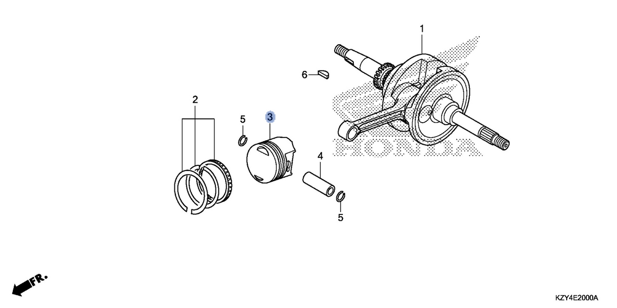 Honda OEM part 13103-KZY-700