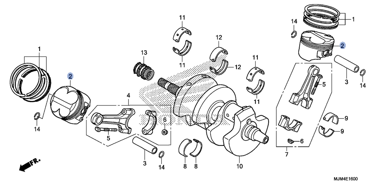 Honda OEM part 13103-MJM-D00