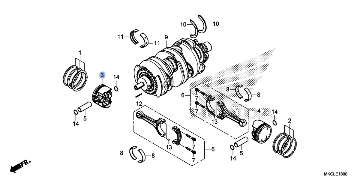 Honda OEM part 13103-MKC-305