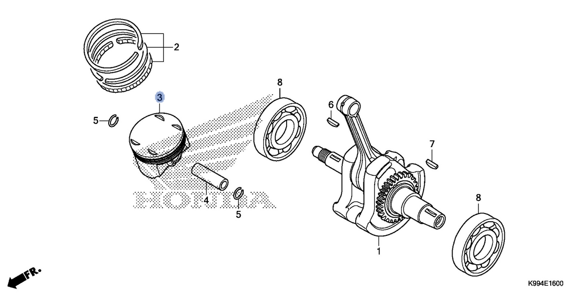 Honda OEM part 13104-K31-900
