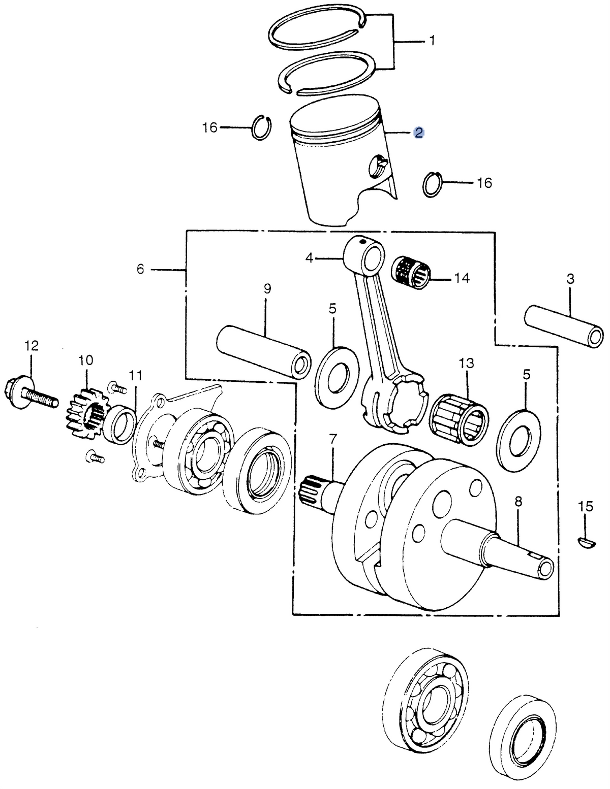 Honda OEM part 13105-360-810