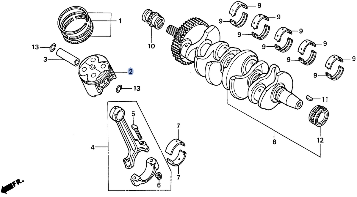 Honda OEM part 13105-MAL-307