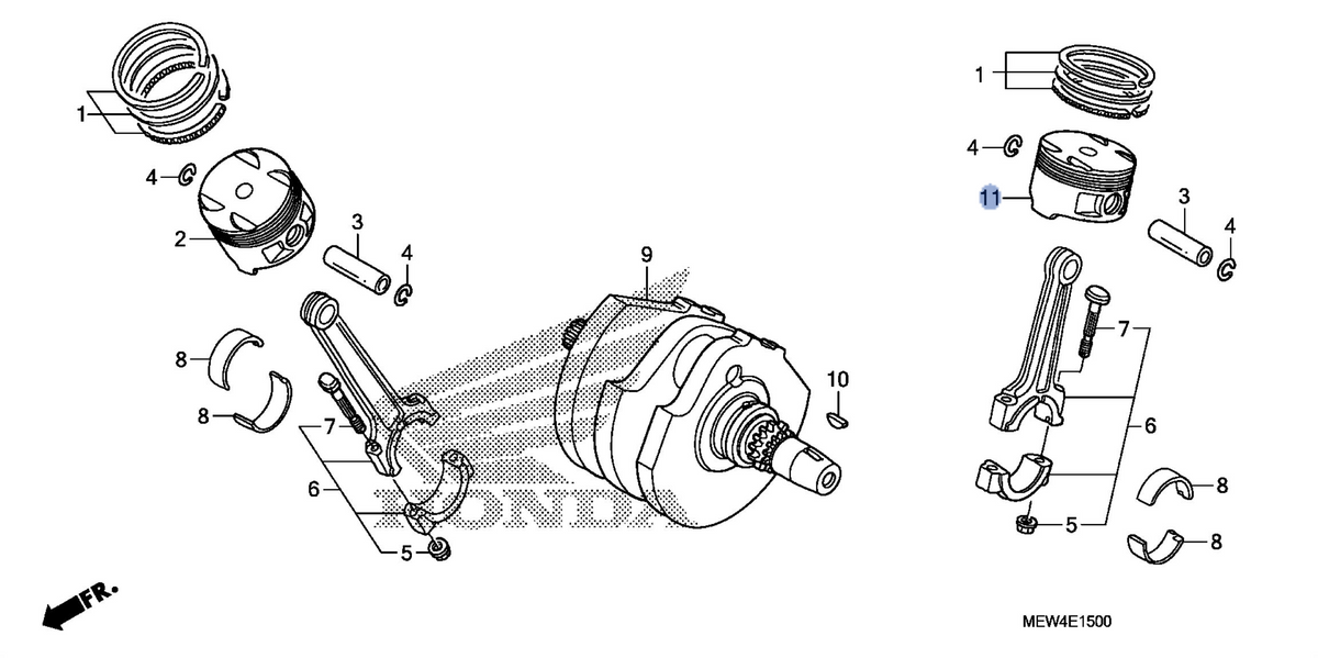 Honda OEM part 13105-MFF-D00