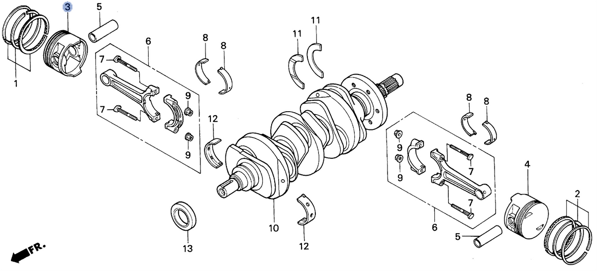Honda OEM part 13106-MZ0-305