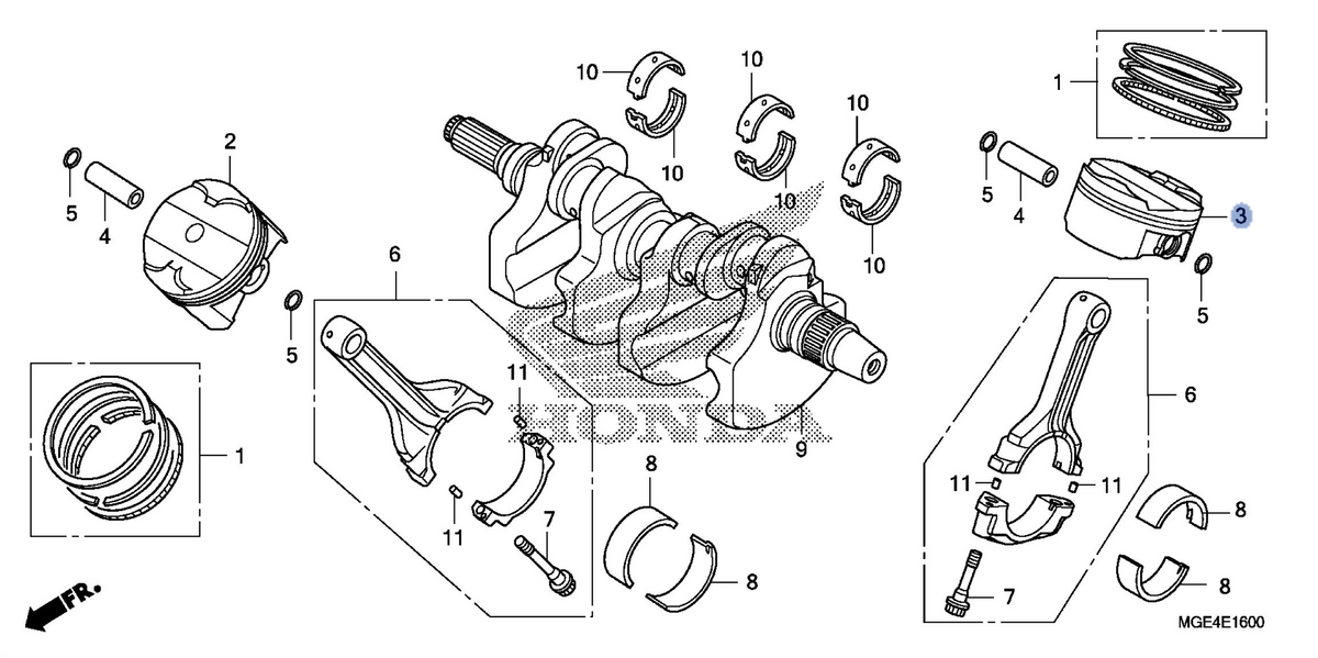 Honda OEM part 13107-MGE-325