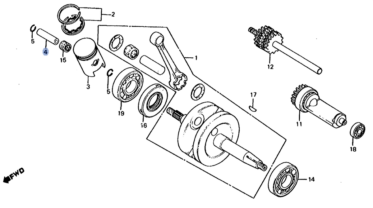 Honda OEM part 13111-166-000