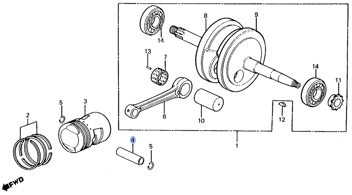 Honda OEM part 13111-GB2-000