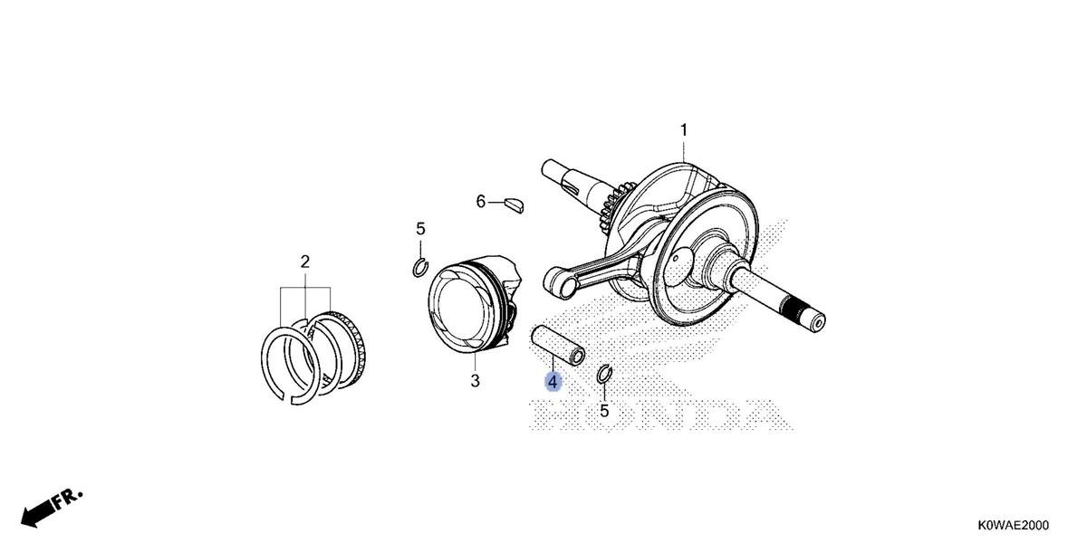 Honda OEM part 13111-K0R-V00