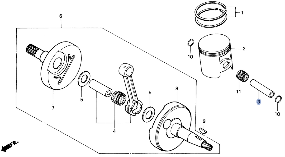 Honda OEM part 13111-KA5-740
