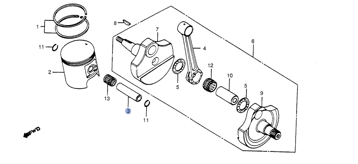 Honda OEM part 13111-KA5-770